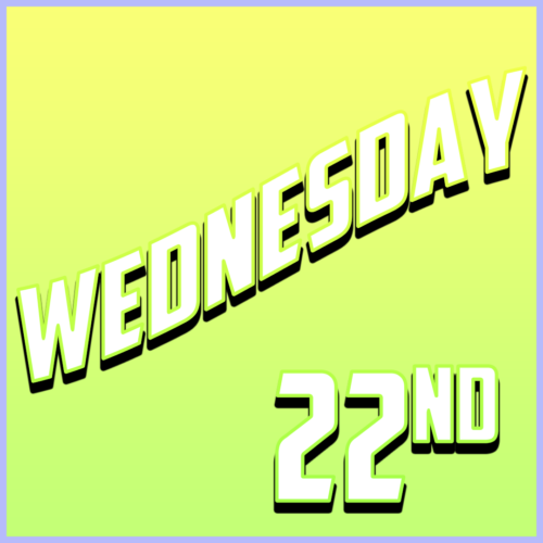 Wednesday 22nd