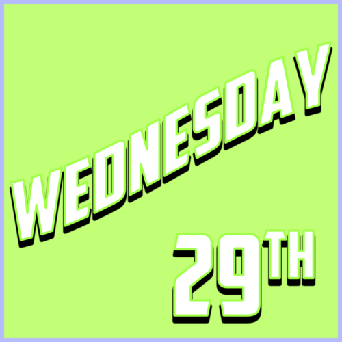 Wednesday 29th